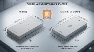 Ceramic Machining Tolerances: Feature, Datum, and Inspection Map