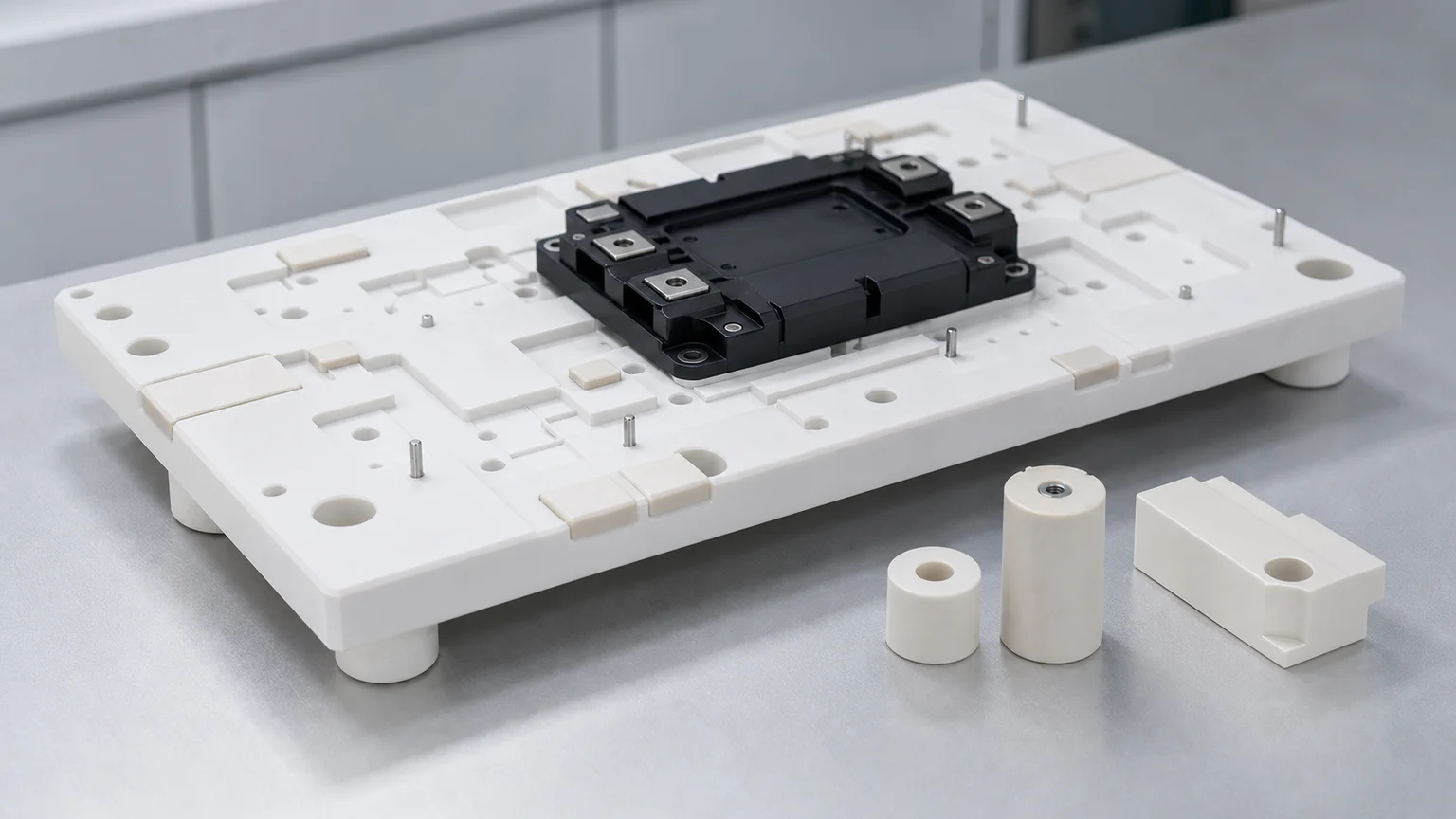 Alumina Ceramic Inspection Fixtures for SiC Power Modules: Design and RFQ