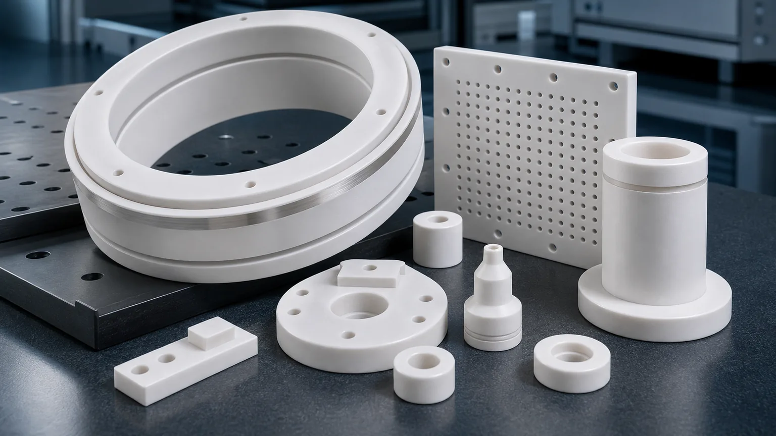 Alumina Ceramic Parts for Semiconductor Processing Equipment
