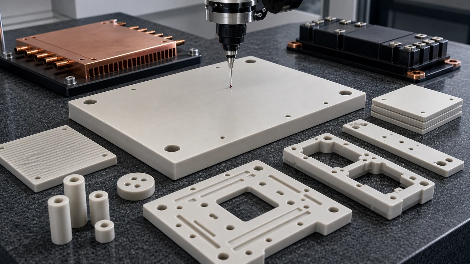 Aluminum Nitride Ceramic Machining for Thermal Management Components
