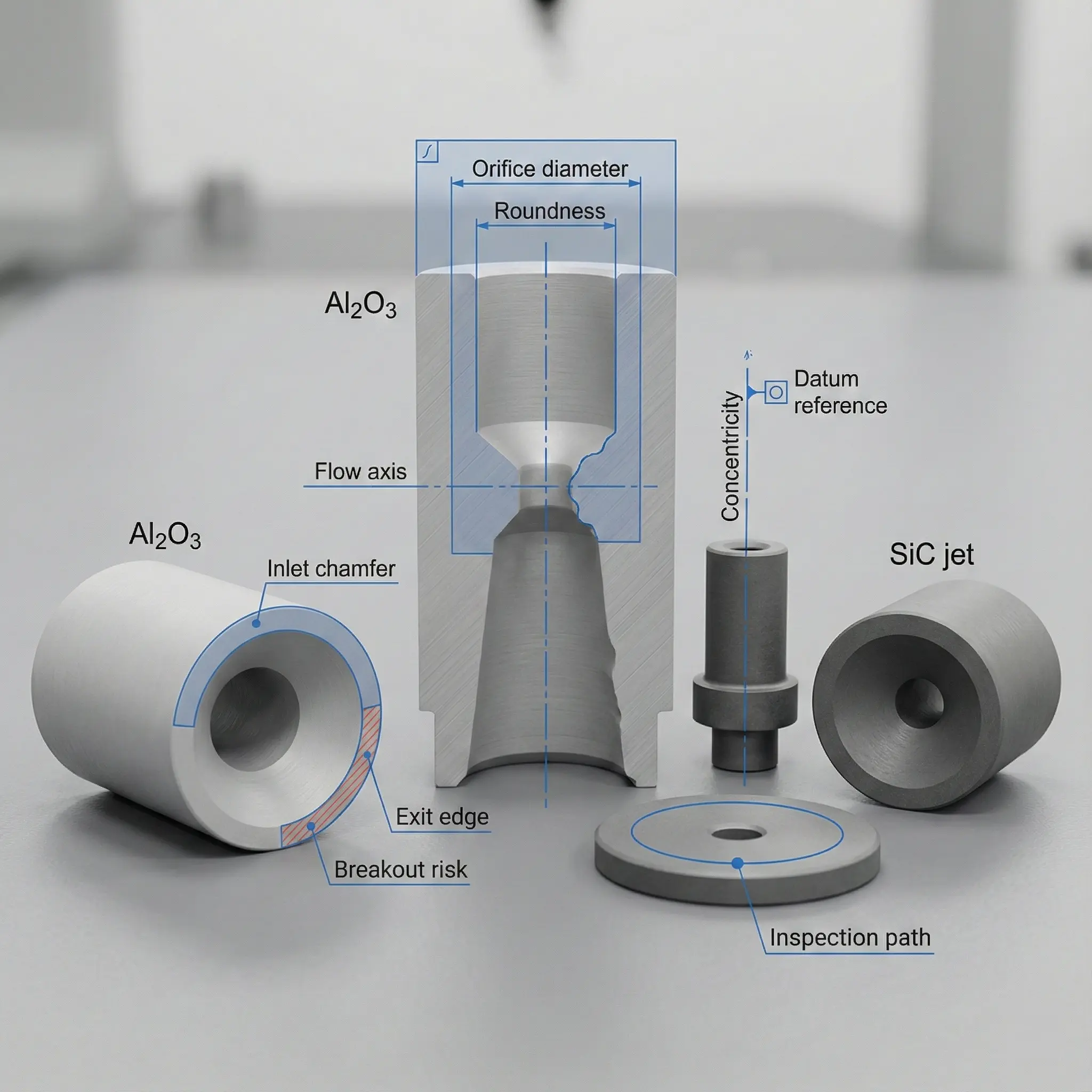 Ceramic honing, lapping, and polishing