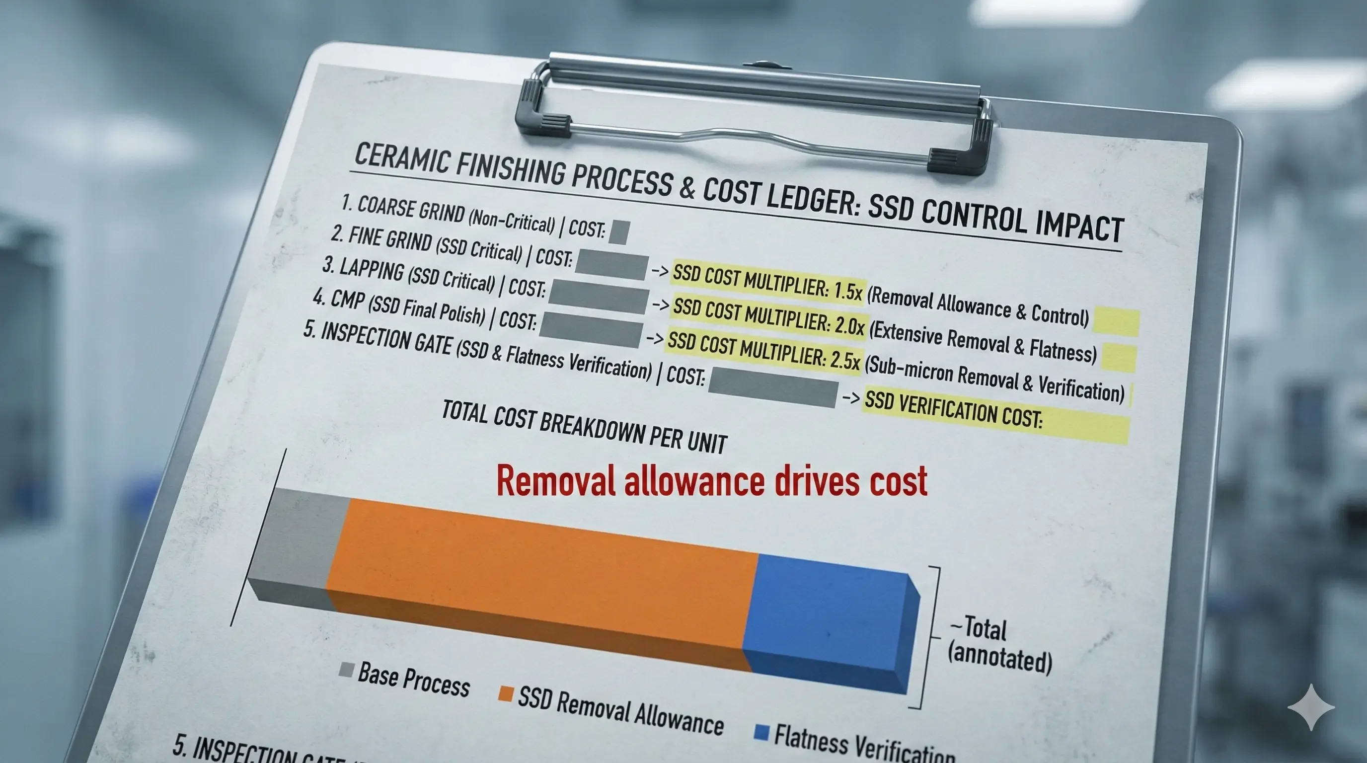 Process Control Coupon Ceramic Surface Finish and Subsurface Damage | CERAMIC CNC