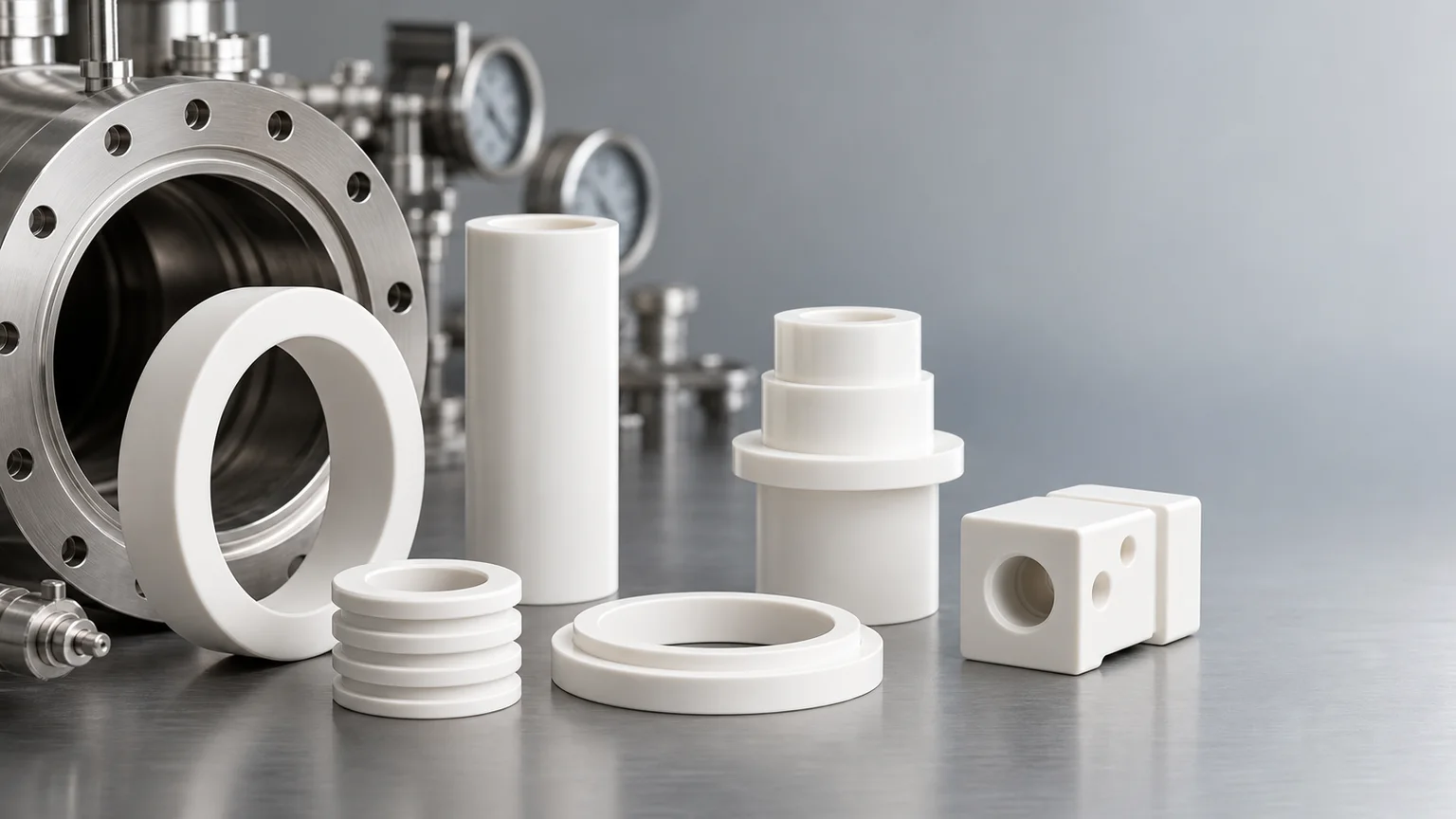 Machined Alumina Components for High- and Ultra-High-Vacuum Systems