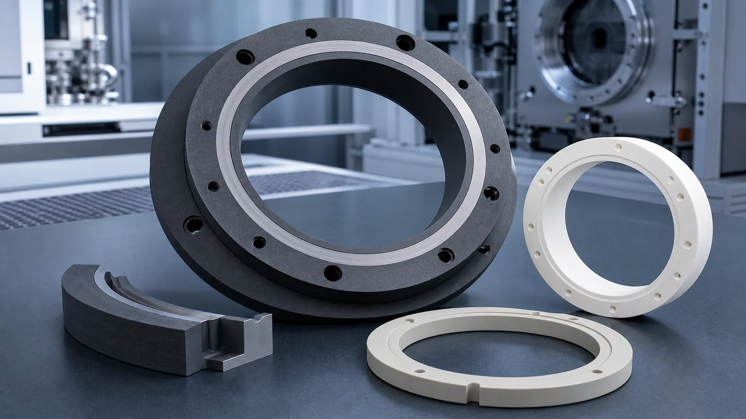Precision Ceramic Rings for Semiconductor Process Chambers